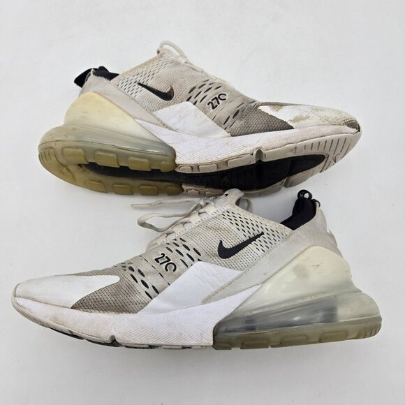 Nike Air Max 270 Low Top White Black Size 10 AH6789-100 Mens Lace Up Breathable - Picture 6 of 8